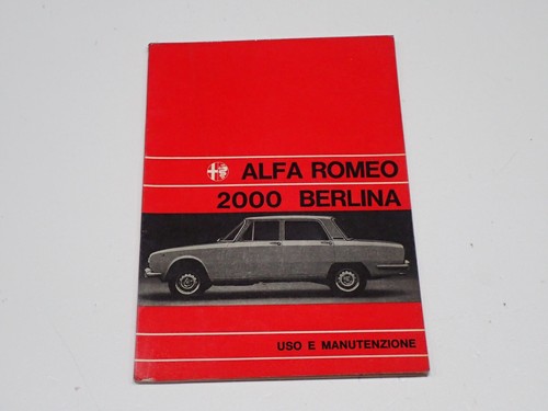Alfa romeo 2000 berlina - romeo,