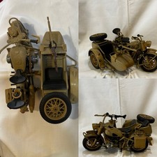 MOTO SIDE CAR BMW R75 AFRIKA KORPS POLISTIL anni 70/80