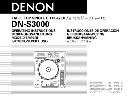 Denon s3000 lettore cd - dn-s3000,
