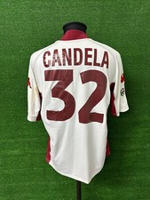 Maglia Roma CANDELA  Match Iusse Worn Shirt Jersey Maillot Indossata Vintage