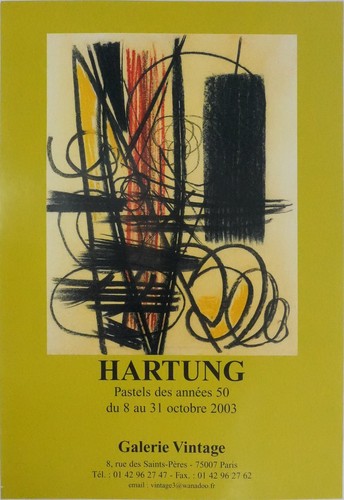 Affiche art hans hartung - [affiche,