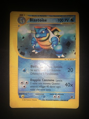 Carta pokemon blastoise - pokemon,