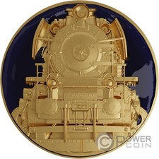 TRENO A VAPORE moneta argento dorato 2 oz 2000 franchi Camerun 2025