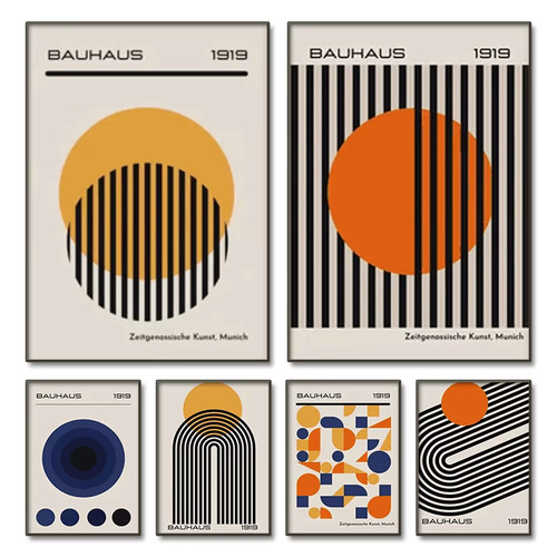 Poster bauhaus arte - arte, tela