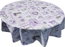 Tovaglia Rotonda Plastificata PVC Antimacchia Made in Italy | Cerata da Tavolo