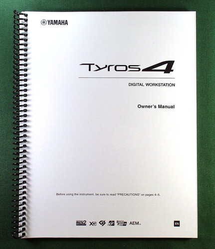 Yamaha tyros owner manual - tyros,