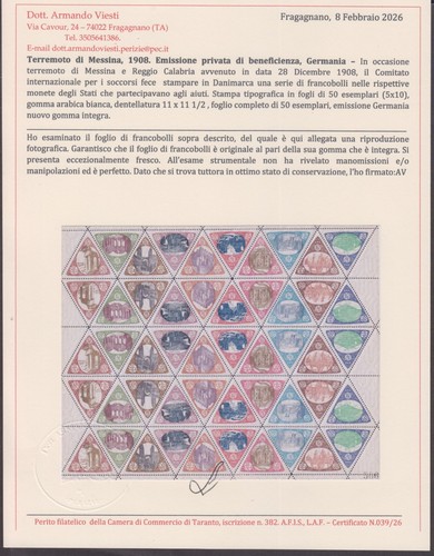 Regno 1908 foglio - -,