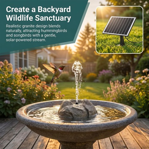 Fontana bagno uccellino - , solare