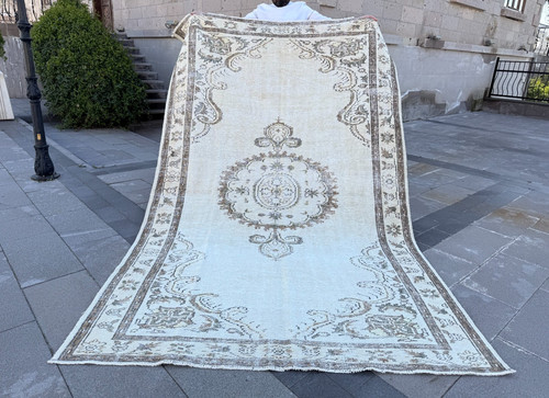 Tappeto oushak turco vintage - oushak,