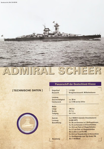 Sammlerprägung panzerschiff - sammlerprägung,