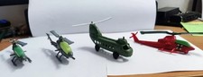 Lotto 4 Elicotteri Giocattolo in Plastica