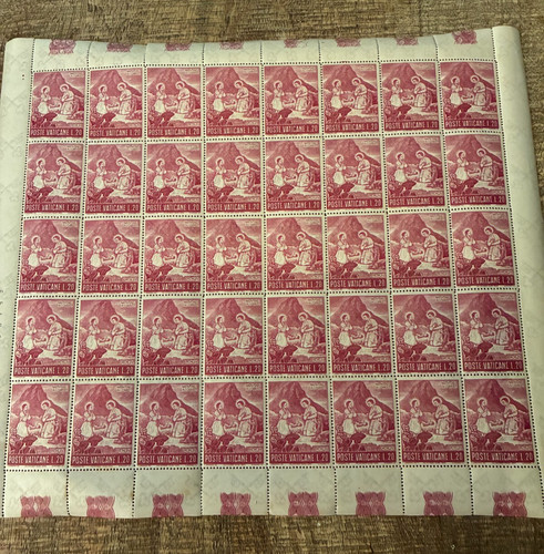 1965 poste vaticane fogli - poste,