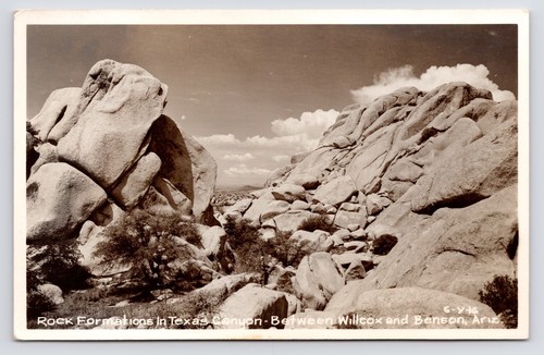 Cartolina texas canyon - texas, rock