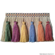 Etro Passamaneria Frangia mm. 130 Etro Arcobaleno art. 44130-001 al metro