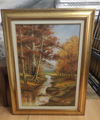 Quadro olio vintage soggetto - quadro,
