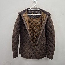 Barbour Chelsea Contemporary Paisley Marrone Country Giacca Trapuntata Cappotto Piccolo
