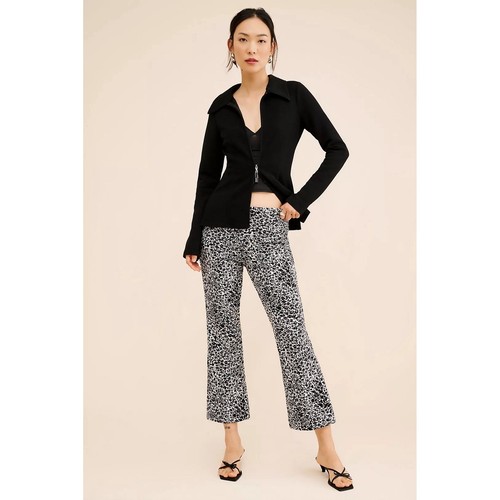 Pantalone donna svasato stampa