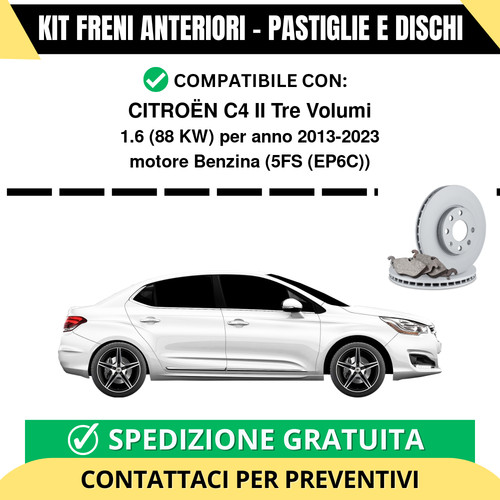 Kit freni anteriori pastiglie - kit,