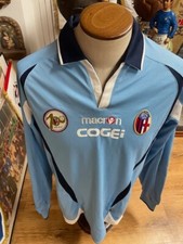MAGLIA CALCIO BOLOGNA 100 ANNI 1909-2009 CENTENARIO PORTIERE NUOVA - MACRON FE