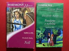 Elizabeth BAILEY Lotto 2 Libri Harmony History NELL + PASSIONE E NOBILTA'
