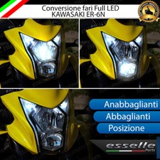 KIT FARO A LED KAWASAKI ER-6N DAL 2009 ANABBAGLIANTE ABBAGLIANTE POSIZIONE H11