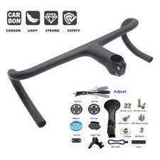 Manubrio bici strada carbonio curva integrata stelo 28,6mm bici fama ricambi