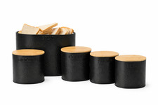 Set Bidoni Cucina 5PZ Nero
