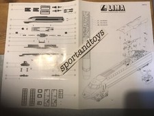 LIMA HO TGV ALL VERSION FOGLIO ORIGINALE ISTRUZIONI/RICAMBI art. L819771/i