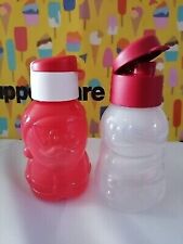 TUPPERWARE SET  2 ECO BOTTIGLIA CLICK 350 ML  pupazzo neve babbo natale