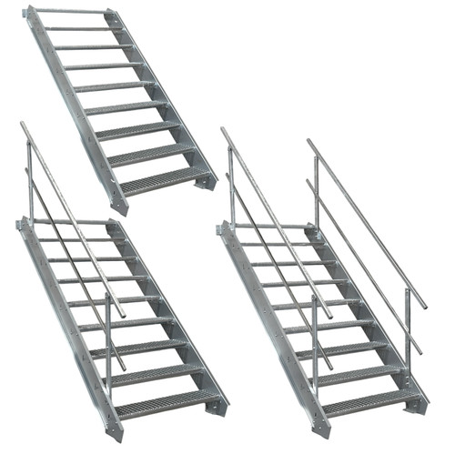Scala acciaio gradini - scala, 9