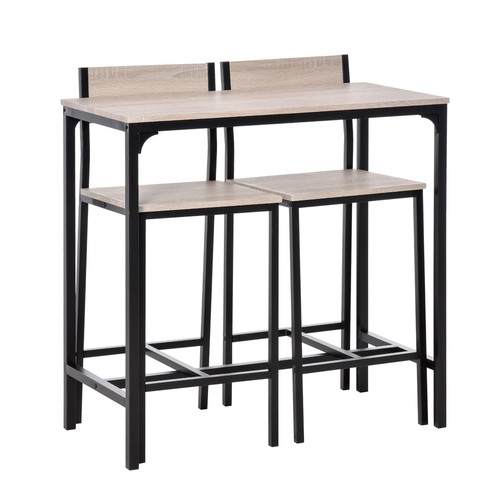 Homcom set tavolo - set, sgabelli