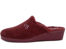 Pantofole Donna Velluto Rosso