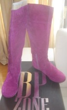 Stivali camoscio alti senza