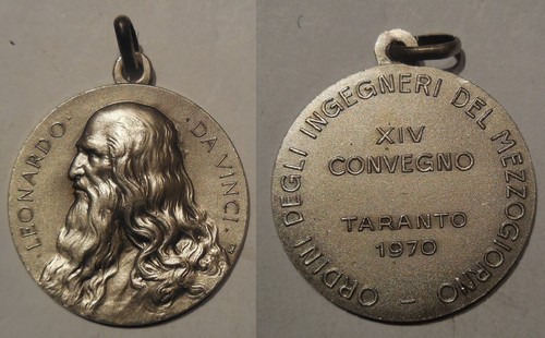 Medaglia leonardo vinci - medaglia,