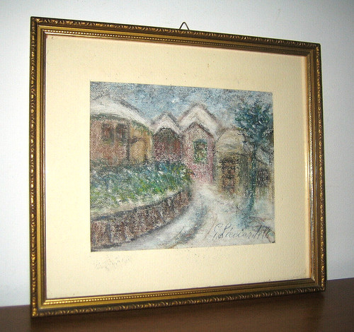 Quadro paesaggio invernale - ,