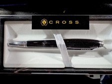 CROSS DUBAI BALLPOINT PEN BLACK WITH CHROME APPOINTMENTS New