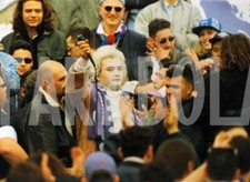 Foto Vintage Tv Mai dire gol 1996 Il conte Uccione tra i tifosi stampa 20x15 cm