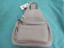 NUOVO zaino grigio DERNIER borsa con manici borsa a tracolla zaino da città grigio