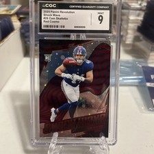 2025 Panini Revolution Cam Skattebo Red Cosmo Shock Wave Inserto /50 Rookie Card