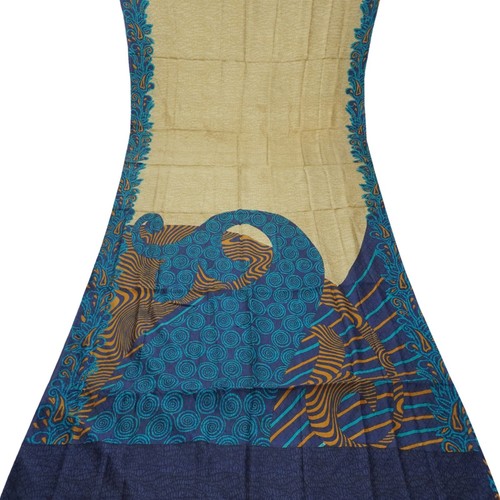 Sari vintage marrone 100 - sari, 100%