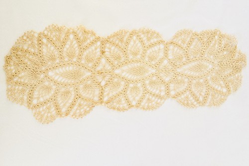 Runner tavolo doily - fatto, a
