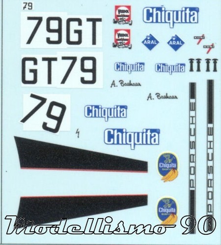 Decal porsche 911 79 - 1/43, s
