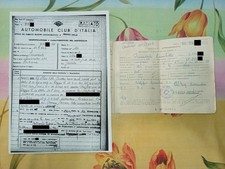 Libretto originale di targa RE