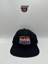 Vintage Team Makita Suzuki Racing Motocross Ricky Carmichael Flex Fit Hat Large