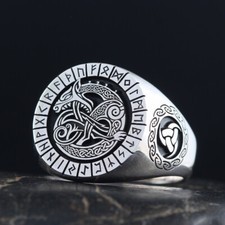 Anello antico vichingo rune