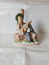 Bottiglia in porcellana smaltata dipinta a mano