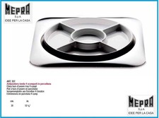 MEPRA COCCOLA ANTIPASTIERA 4+1 SCOMPARTI ACCIAIO INOX 18/10 MADE IN ITALY