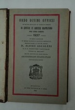 ORDO DIVINI OFFICII - Breviario e Missale Romano - Diocesi Napoli 1937 Raro