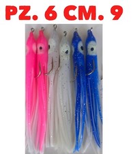 6 OCTOPUS ESCHE ARTIFICIALI PESCA TRAINA MARE TRAINETTA COSTIERA SPIGOLA SERRA