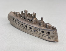 TEMPERAMATITE ANTICO FORMA DI NAVE MILITARE CORAZZATA ORIGINALE ANNI 20 30 40